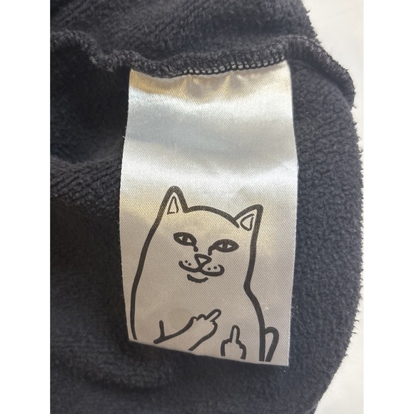 Ripndip Embroidered Graphic Print Dragon Washed Black Hoodie Mens Size Large - Picture 8 of 9